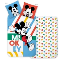   Disney Mickey Jump & Play set lenjerie de pat pentru copii 100×135 cm, 40×60 cm