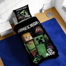 Minecraft Pixel Paradox set lenjerie de pat 140×200 cm, 70×90 cm