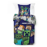 Minecraft Realms lenjerie de pat 140×200cm, 70×90 cm