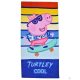 Purcelușa Peppa Catch a Wave prosop de baie, prosop de plajă 70x140cm