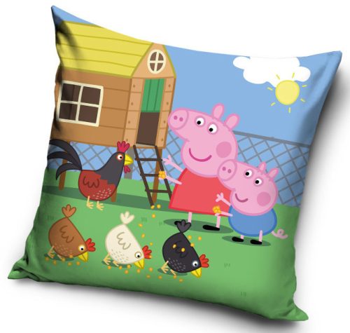 Purcelușa Peppa Feed husa pentru pernă din catifea 40x40 cm