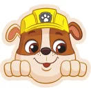 Patrula Cățelușilor Rubble pernă decorativă 40x37 cm Velur