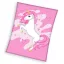 Unicorn Pink Heart pătură din fleece 150x200cm