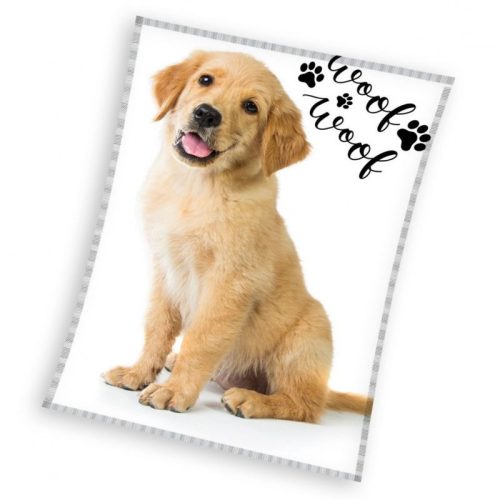 Câine Golden Retriever pătură fleece 150x200cm