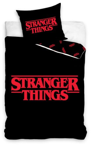 Stranger Things Titel Lenjerie de pat 140×200cm, 70×90 cm