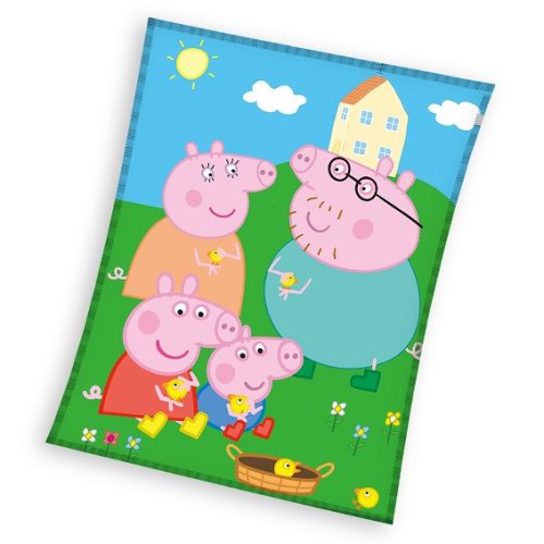 Purcelușa Peppa Picnic pătură polar coral 150x200cm