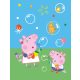 Purcelușa Peppa Bubbles pătură coral fleece 130x170cm
