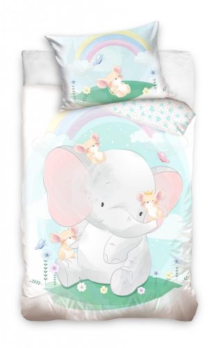 Elefant Lenjerie de pat pentru copii 90x120 cm, 40×60 cm Elephant Lenjerie de pat pentru copii 90x120 cm, 40×60 cm