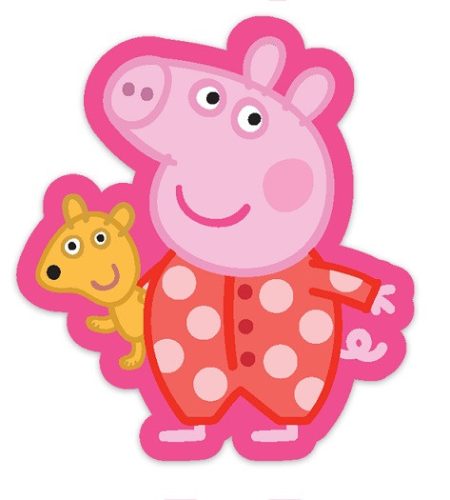 Purcelușa Peppa Sleep pernă formă, pernă decorativă 31x34 cm