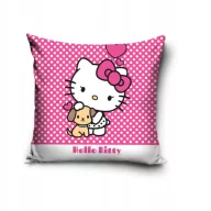 Hello Kitty Puppy Față de pernă din catifea 40x40 cm