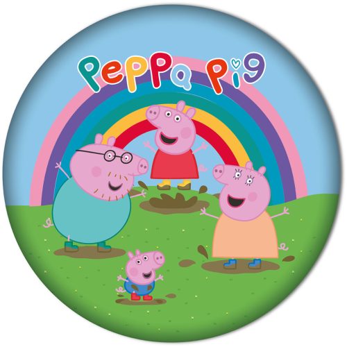 Purcelușa Peppa Rainbow Perna Formă, Pernă Decorativă 40 cm Catifea