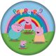 Purcelușa Peppa Rainbow Perna Formă, Pernă Decorativă 40 cm Catifea