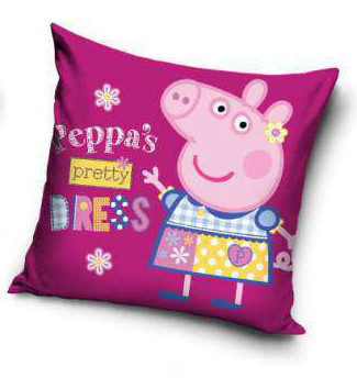 Purcelușa Peppa Pretty față de pernă 40x40 cm.