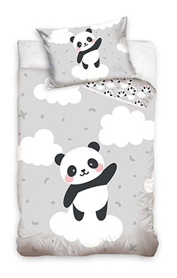 Panda Cloud Lenjerie de pat pentru copii 90x120 cm, 40x60 cm