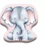 Elefant Pink pernă de formă, pernă decorativă 40x40 cm Velur