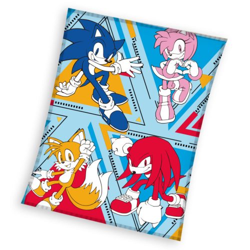 Sonic Ariciul Speedstorm pătură coral fleece 130x170cm