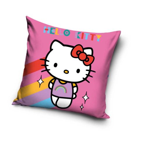 Hello Kitty Rainbow  Față de pernă din catifea 40x40 cm