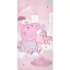 Purcelușa Peppa Dreamland prosop de baie, prosop de plajă 70x140cm