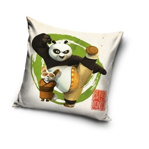 Kung Fu Panda Training Husă pernă Kung Fu Panda 40x40 cm Catifea