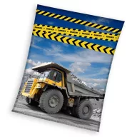 Construcție Danger pătură polar coral fleece 130x170cm