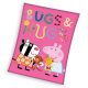 Purcelușa Peppa Bugs&Hugs pătură polar coral fleece 110x140cm