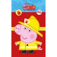   Purcelușa Peppa Fireman prosop de mână, prosop de față, prosop 30x50 cm
