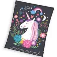 Unicorn Real pătură coral fleece 150x200cm