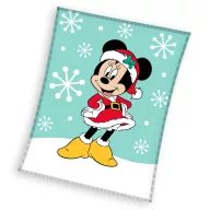   Disney Minnie  Snow Pătură din fleece coral de Crăciun 130x160cm