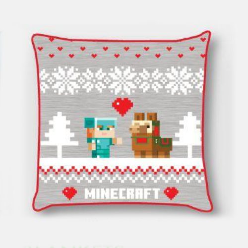 Minecraft Holiday Husă de pernă de Crăciun 40x40 cm Catifea