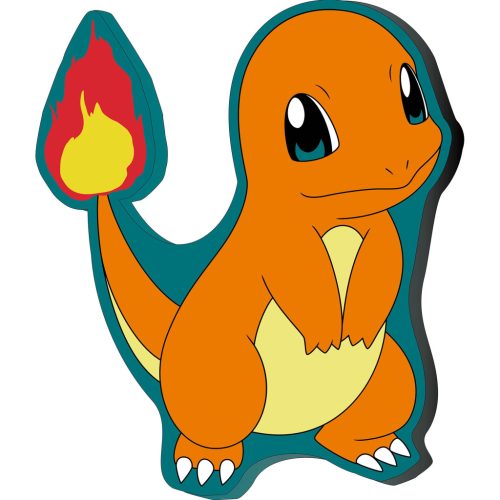 Pokémon Charmander Flame pernă decorativă, 39x32 cm Velur