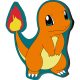 Pokémon Charmander Flame pernă decorativă, 39x32 cm Velur