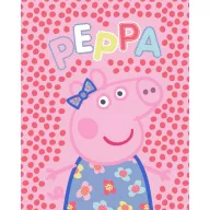 Purcelușa Peppa Dots pătură din flanel fleece 130x160cm