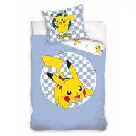   Pokémon Checkered set de lenjerie de pat 140×200cm, 70×90 cm