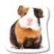 Animale Tricolor Perna decorativă în formă de cobai 37x35 cm Catifea