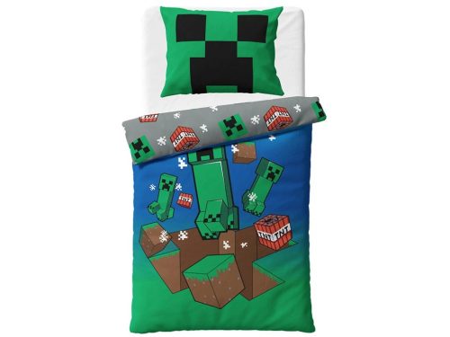 Minecraft Creeper Explode set de lenjerie de pat 140×200cm, 80×80 cm