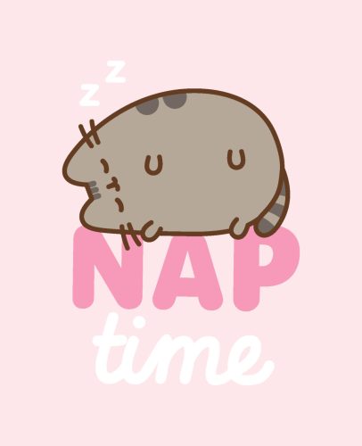 Pusheen Nap Time pătură din flanel 130x160cm