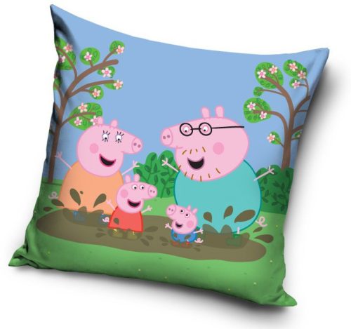 Purcelușa Peppa Mud Față de pernă 40x40 cm Velour