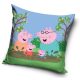 Purcelușa Peppa Mud husă de pernă catifelată 40x40 cm