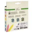 Colorat Nassau Set de vopsele textile 3D cu sclipici, 6 bucăți