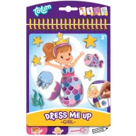 Colorat Girl Set de joc de costumare