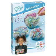 Colorat Starfish set decorativ cu pietre și autocolante
