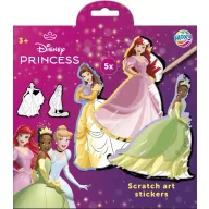   Prințesele Disney Fairytale autocolante pentru artă scratch set de 5