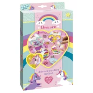   Unicorn Heart set ghirlandă cu mărgele diamantate, 4 bucăți