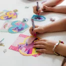 Unicorn Heart set ghirlandă cu mărgele diamantate, 4 bucăți