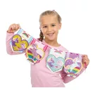 Unicorn Heart set ghirlandă cu mărgele diamantate, 4 bucăți