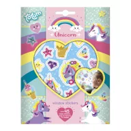 Unicorn Happy set autocolante pentru fereastră