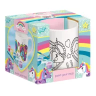   Unicorn Heart cană din porțelan vopsibilă 235 ml în cutie cadou