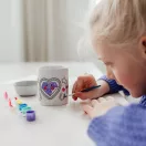 Unicorn Heart cană din porțelan vopsibilă 235 ml în cutie cadou
