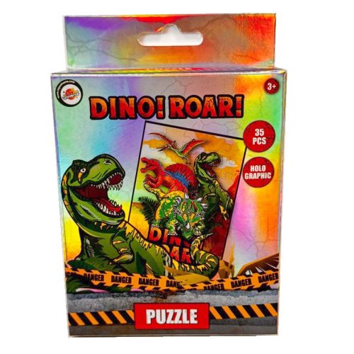 Dinozaur Roar puzzle mini holografie, 35 de piese