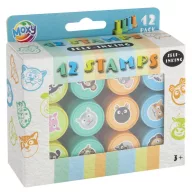 Animale Blue set de ștampile de 12 bucăți